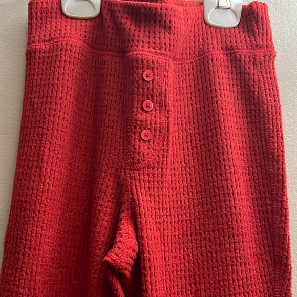 New price! Aerie red pj leggings-size small! EUC $15! - Picture 2 of 6